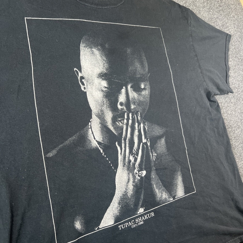 Tupac Graphic Band‎ Tee Shirt Bravado Distressed 2Pac XL